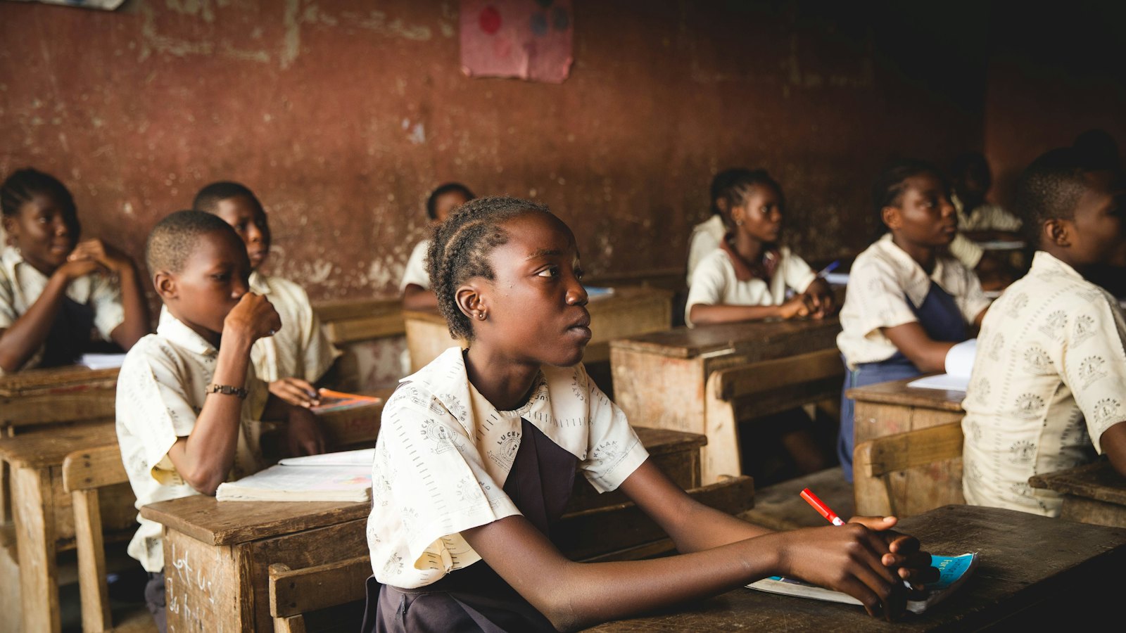 Students in a classroom